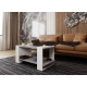 Stolik kawowy ST16 BB Beton/Biały ława z półką loft